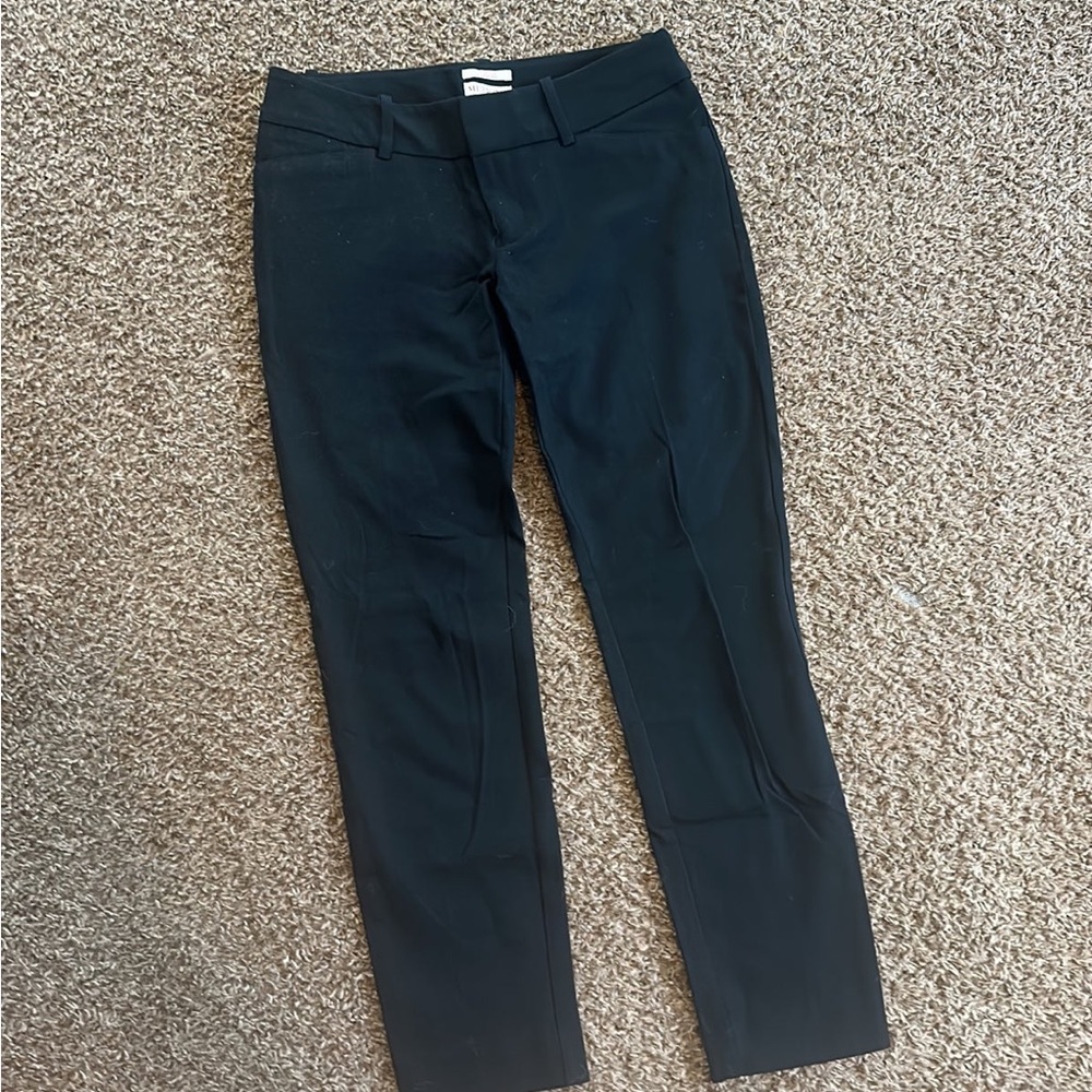 Black Straight Leg Dress Pants